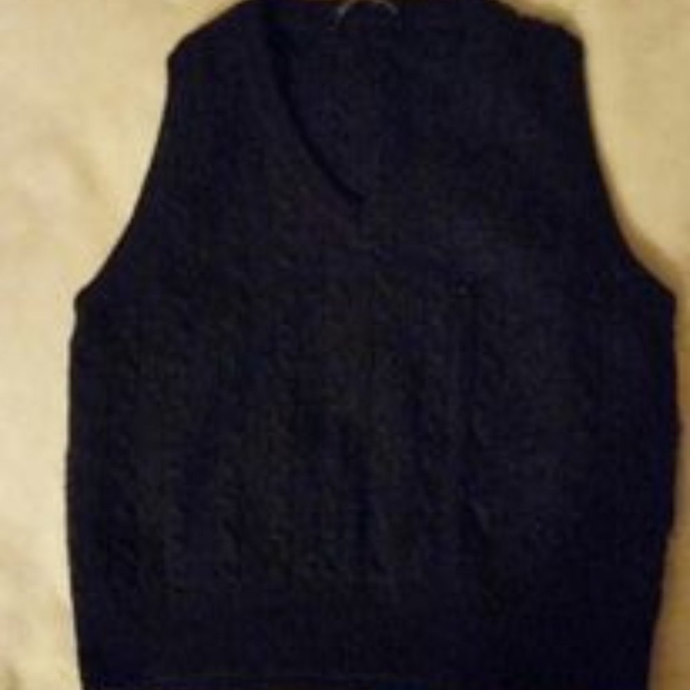 Brandy Melville  OS wool blend sweater vest - Navy Blue